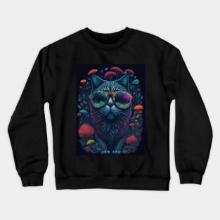 Techno T-Shirt - Techno Organism - Catsondrugs.com - Techno, rave, edm, festival, techno, trippy, music, 90s rave, psychedelic, party, trance, rave music, rave krispies, rave flyer T-Shirt Scale + Placement Crewneck Sweatshirt